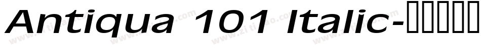 Antiqua 101 Italic字体转换